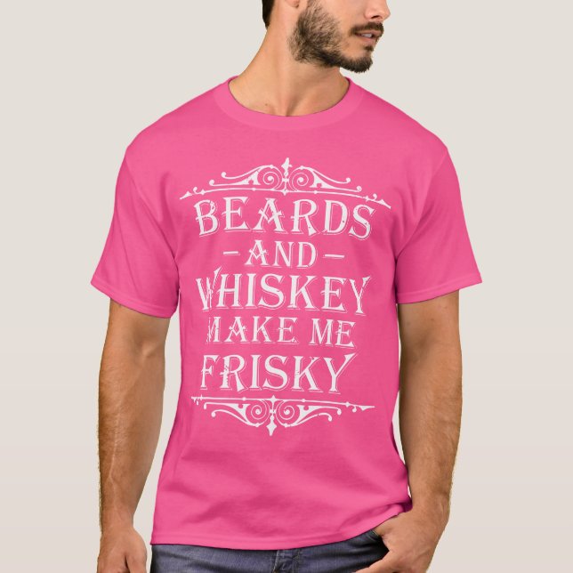 Camiseta Barbas E Uísque Me Tornam Irrequieto Divertido Beb (Frente)