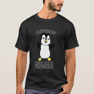 Camiseta Barbatanas Para Cima Eu Fico Com Os Pinguins Canet
