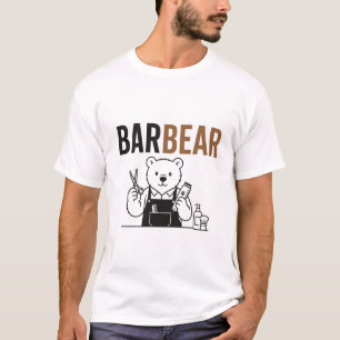 Camiseta Barbear – Barbeiro Urso Engraçado Trocadilho