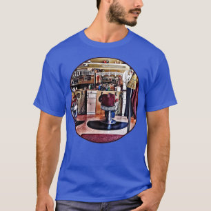 Camiseta Barbearia com rack de casaco