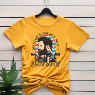 Camiseta Barbearia de Barbearia de Cavalheiros