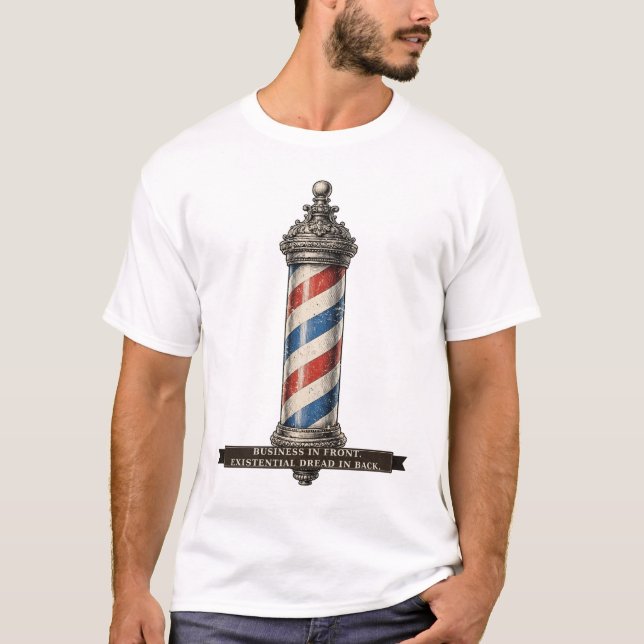 Camiseta Barbearia Divertida (Frente)