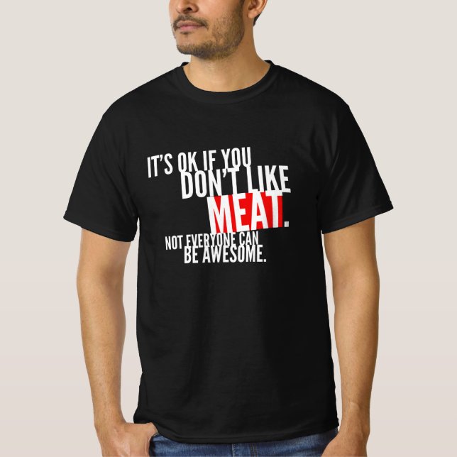 Camiseta Barbecue com ventilador de carne de churrasco (Frente)