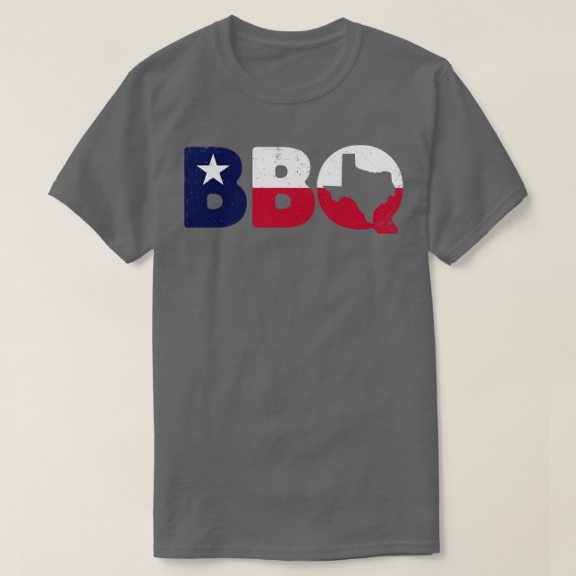Camiseta Barbecue de CHURRASCO do Texas (Frente do Design)