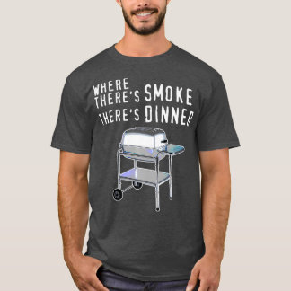 Camiseta Barbecue Fumante Engraçado de Grill PK Grill Com C