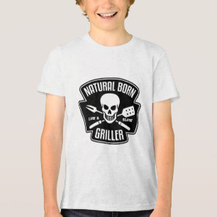 Camiseta Barbecue Natural Nascer Griller Funny Grill Master