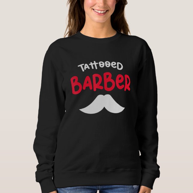 Camiseta Barbeiro-cabeleireiro tatuado (Frente)