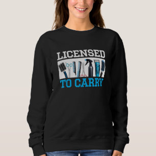 Camiseta Barbeiro legal para mulheres cabeleireiro