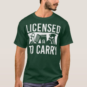 Camiseta Barbeiro legal para mulheres cabeleireiro