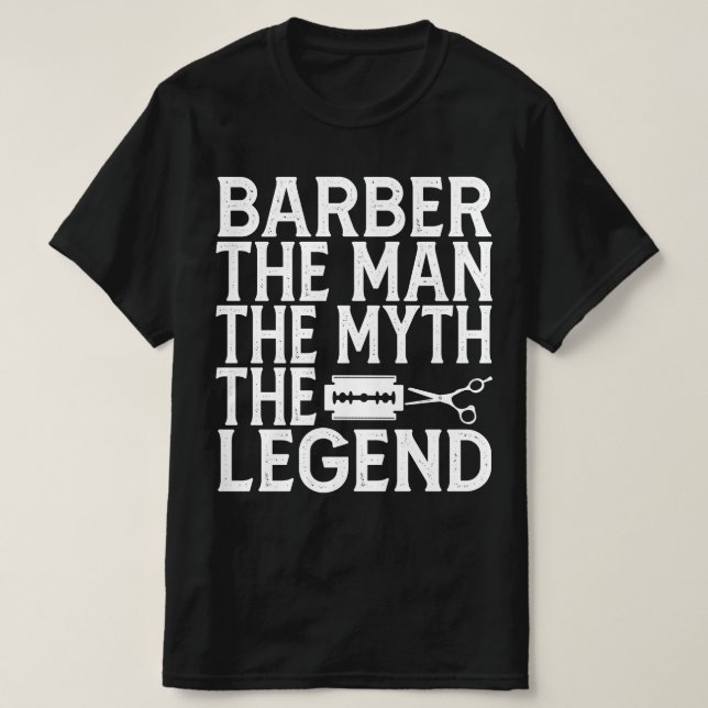 Camiseta Barbeiro O Homem 2024 (Frente do Design)
