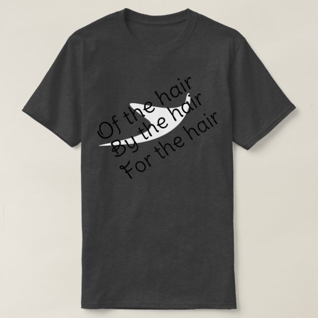 Camiseta Barbeiro slogan, um barbeiro engraçado. (Frente do Design)