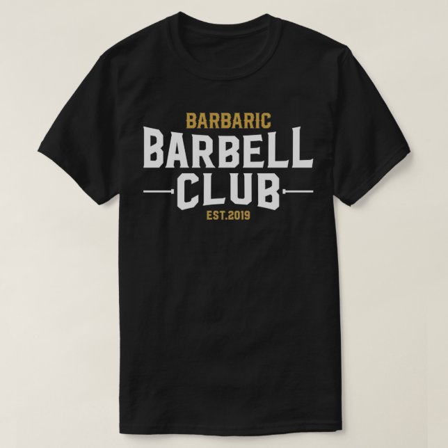 Camiseta Barbell Club (Frente do Design)