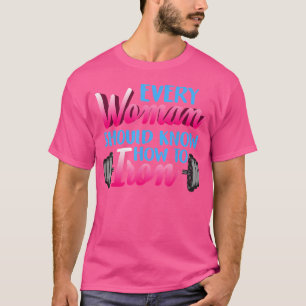 Camiseta Barbell Female Bodybuilder