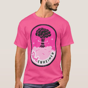 Camiseta Barbenheimer Preto E Rosa Quente