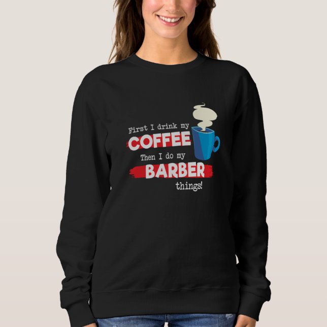 Camiseta Barber and Coffee (Frente)