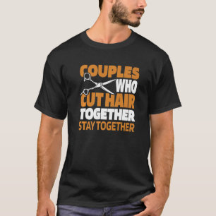 Camiseta Barber Casal Coiffeur Haircut Beard Ba