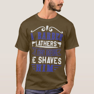 Camiseta Barber Compre Barba Corte de Cabelo Hairdresser Pr