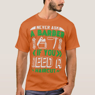 Camiseta Barber Compre Barba Corte de Cabelo Hairdresser Pr