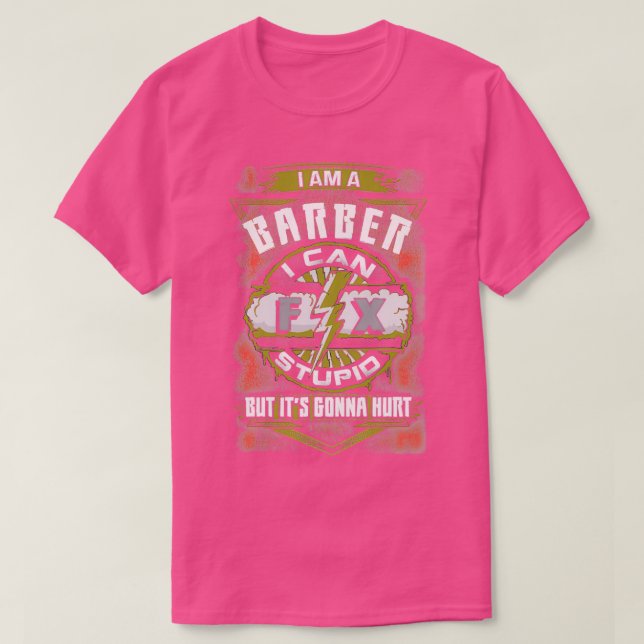 Camiseta Barber Fantástico Consegue Corrigi-Lo (Frente do Design)