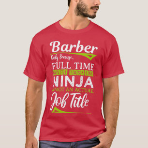Camiseta Barber Funny Design Para Presente 9