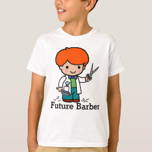 Camiseta Barber Futuro / Hairdresser Boy dentro de Tesoura