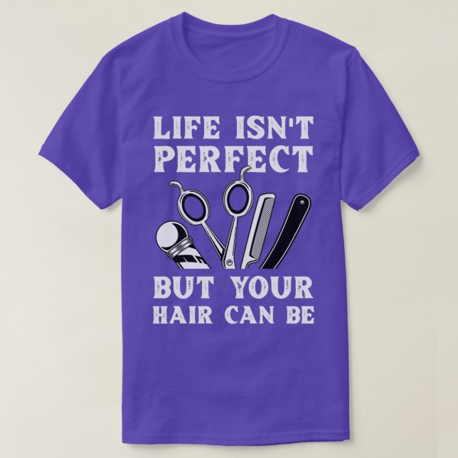 Camiseta Barber Haircut Barbershop Perfeito (Frente do Design)