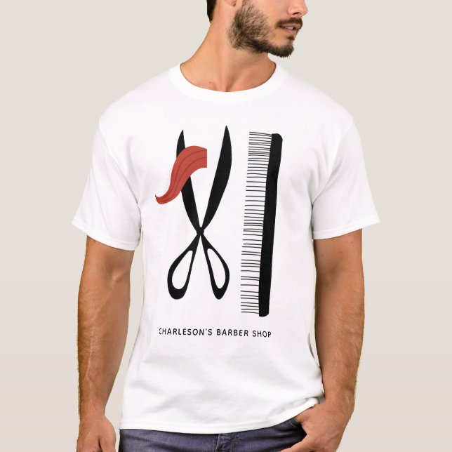 Camiseta Barber Hairdresser Business (Frente)