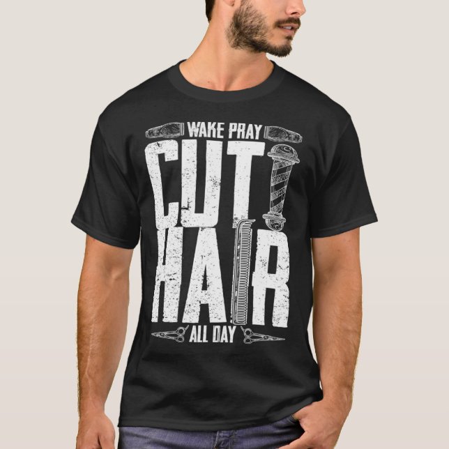 Camiseta Barber Hairdresser Cosmetólogo Hair Stylist Beau (Frente)