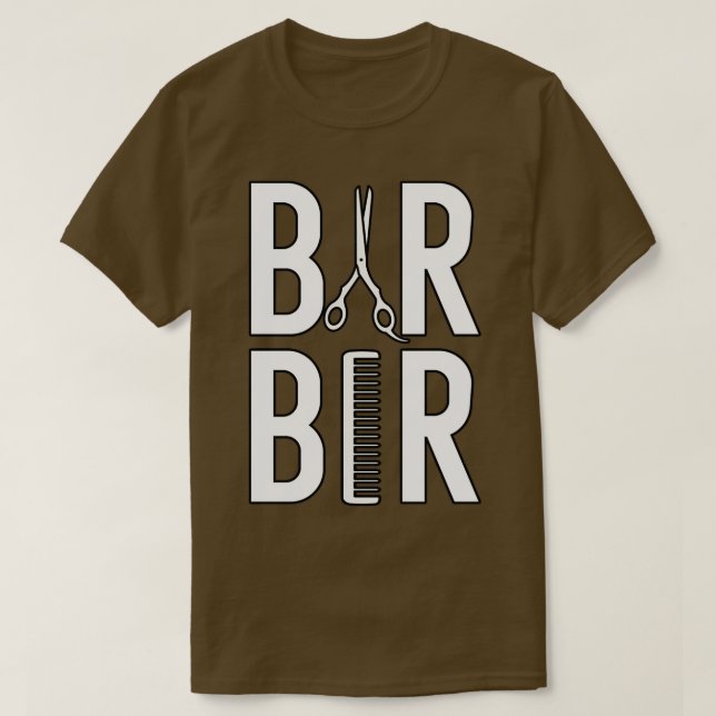 Camiseta Barber Herren Friseur Barber Babier Barbershop Fri (Frente do Design)