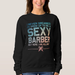 Camiseta Barber Homens Engraçado Pai Barbershop Hairdresser
