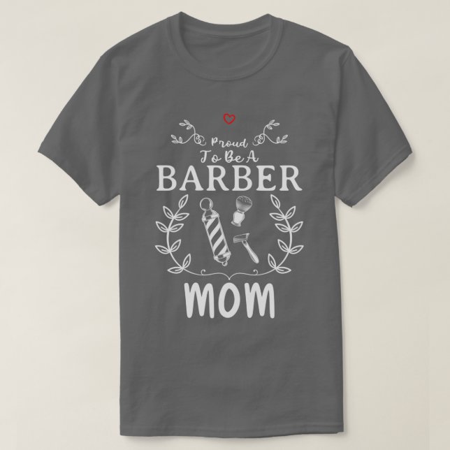 Camiseta Barber Mãe Design Engraçado Para Presente 2 (Frente do Design)