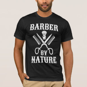 Camiseta Barber Por Natureza - Barbearia De Corte De Cabelo