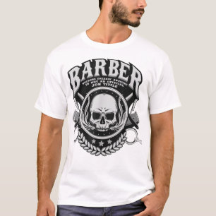 Camiseta Barber Skull Freaking Incrível Job Hairstylist Gif