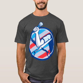 Camiseta Barber - Tesoura do Círculo do Pincel da Mão