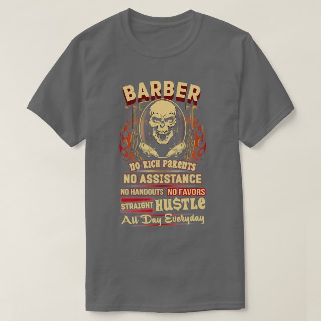 Camiseta Barber Trabalhando (Frente do Design)