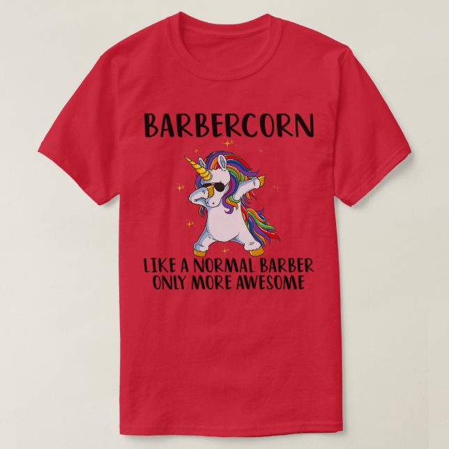 Camiseta Barber Unicorn 3 (Frente do Design)