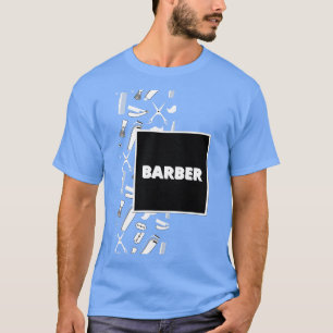 Camiseta Barber White em Preto