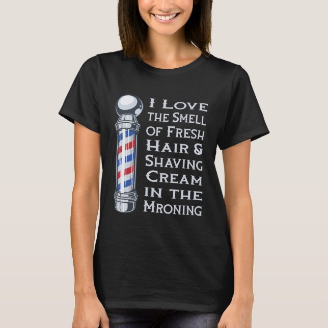 Camiseta Barbershop Barber Coiffeur Haircut Beard Barbersho (Frente)