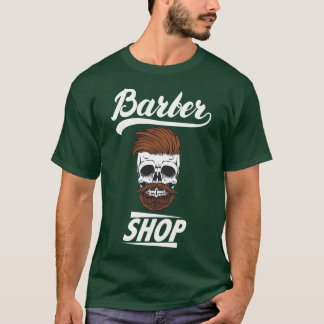 Camiseta Barbershop - Caveira com barba