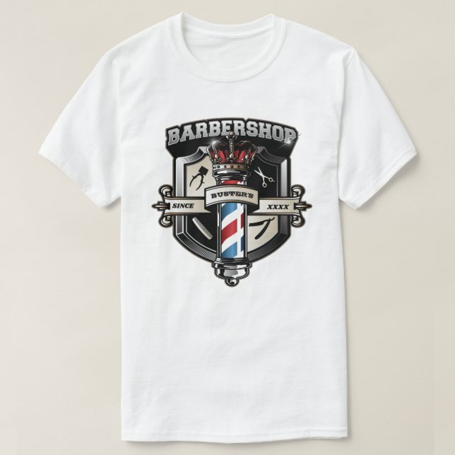 Camiseta Barbershop Clássico (Frente do Design)