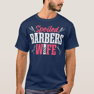 Camiseta Barbershop Hairdresser Esposa de Barbeiros Mimada