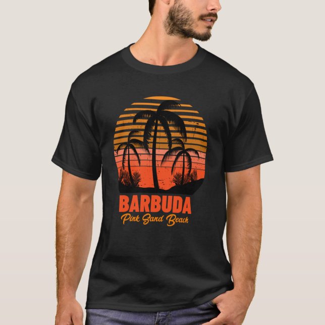 Camiseta Barbuda de areia rosa (Frente)
