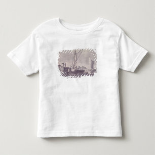 Camiseta Barcas da navigação que aproximam um cais