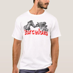 Camiseta Barcelona, Cavalo, Futebol, Amor por Viagens