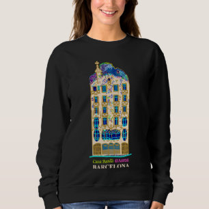 Camiseta Barcelona, desenho manual Casa Batlló, Espanha