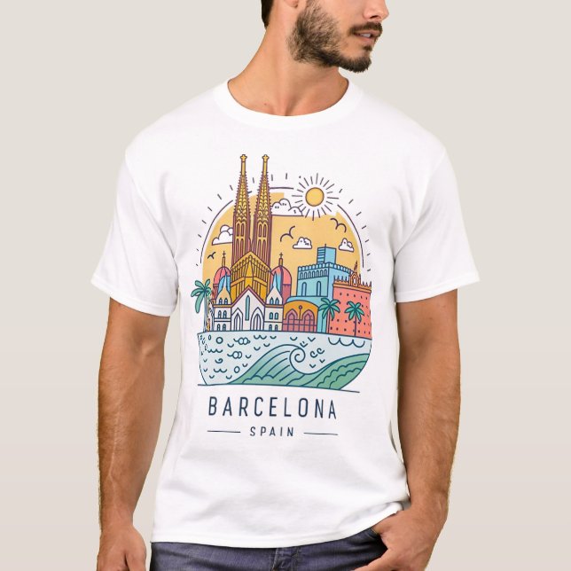 CAMISETA BARCELONA, ESPANHA (Frente)