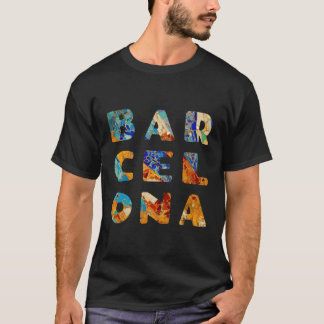 Camiseta Barcelona Espanha Clip Mosaico Espana Espana Espan