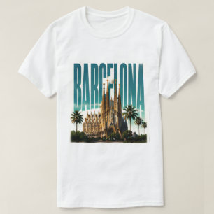Camiseta Barcelona Espanha Gaudi Costa Mediterrânea 🗺️