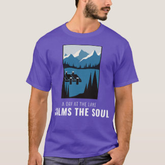 Camiseta barco 1 para a pesca do lago
