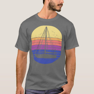 Camiseta Barco à vela à vela retrô 1